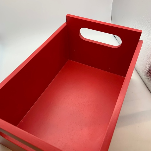 Vintage Mrs. Fields Wooden Logo Box Retro 11" Crate Red/White - Picture 10 of 16